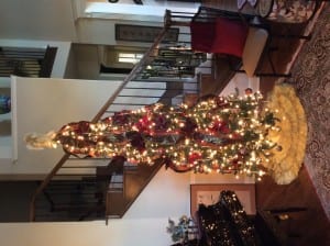 Tree in the formal living room. My friend Kristle helped me shop for the ornaments and decor for this tree last year. Thank you Kristle! I love it just as much or even more this year!