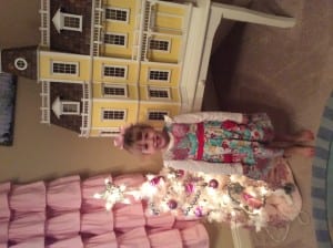 Brielle and her tree. She has been begging for weeks to out it up, ever since she saw the first glimpse of Christmas decor in the stores.